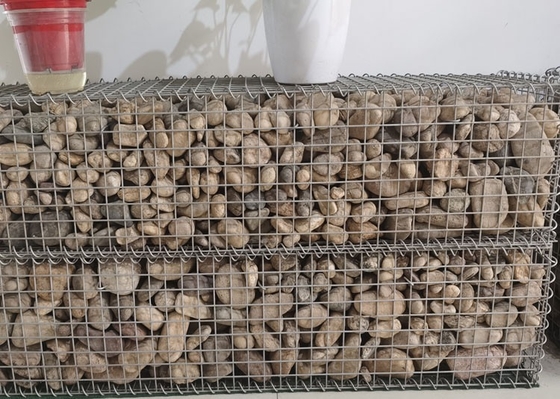 La perforación rectangular soldó con autógena las cestas de Gabion galvanizó el alambre de acero 2x1x1