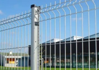 Metal decorativo al aire libre casero 3d que dobla el alambre curvado V Mesh Garden Fence de Panel Welded Rigid de la cerca