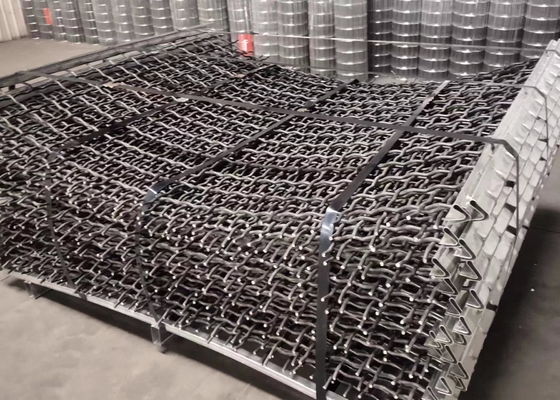 Malla de acero el 1.5X2m del tamiz vibratorio de la perforación rectangular de alto carbono