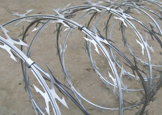 Alambre acordeón Bto22 Corss de la maquinilla de afeitar de la corrosión anti de púas