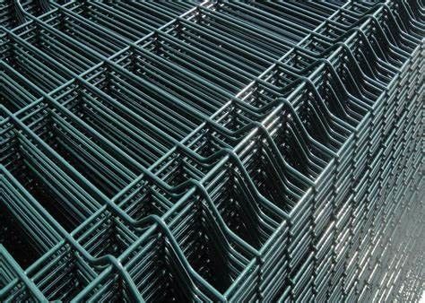 El perímetro 0.4m m 3d del jardín curvó el panel de malla de alambre galvanizado cerca del hierro