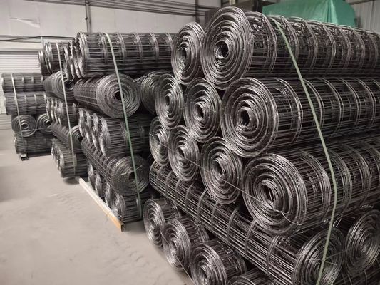 Acero perforado de refuerzo malla de hormigón negro