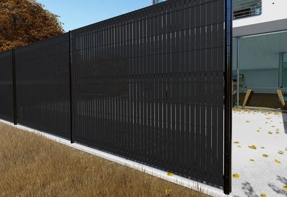 8 pies de privacidad cerca de metal curvada 2.43m Panel altura 3d