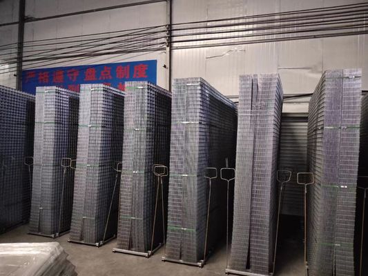 Elástica soldadura barandilla de protección placa de concreto malla de alambre