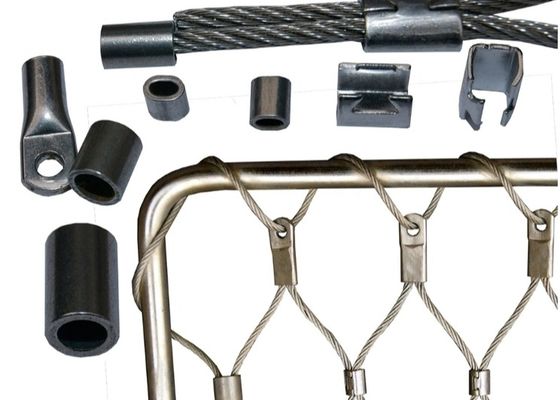 SS 304 316 Redes de zoológico flexibles Jaula de monos malla de cuerda de alambre de acero inoxidable para jardín zoológico