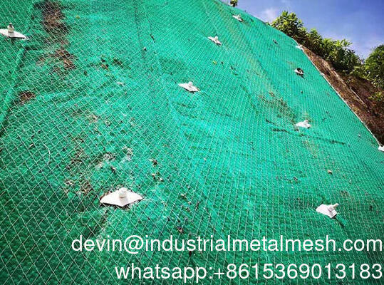 Tecco malla de alta tracción en la estabilización de pendiente