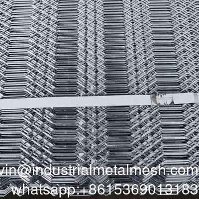 Malla de alambre metálico expandido decorativa con recubrimiento en polvo de color brillante pulido