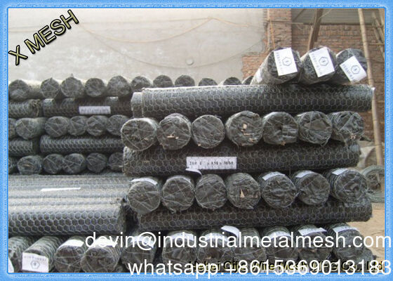 Valla de malla de alambre de hierro hexagonal para gallinero cuadrado recubierta de PVC