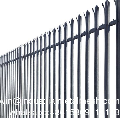 Cercas galvanizadas de vallas de acero de estilo europeo