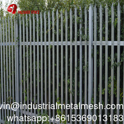 Precio al por mayor 2.4m Metal decorativo Ornamental Acero D Cercas de palisada pálida Euro Precio de la cerca