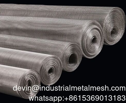 Malla de alambre galvanizado / acero inoxidable / tela de acero dulce para filtrado