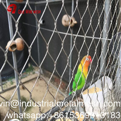 New 304/316 7*7 Stainless Steel Woven Protection Fence Flexible Metal Wire Rope Bird Cage Cable Protecting Safety Mesh