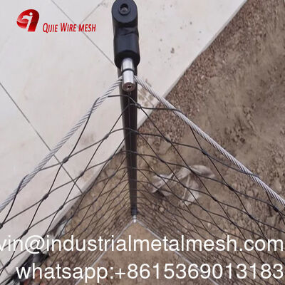 Malla de cable de acero inoxidable de alta resistencia, resistente a la intemperie y a prueba de óxido para arquitectura