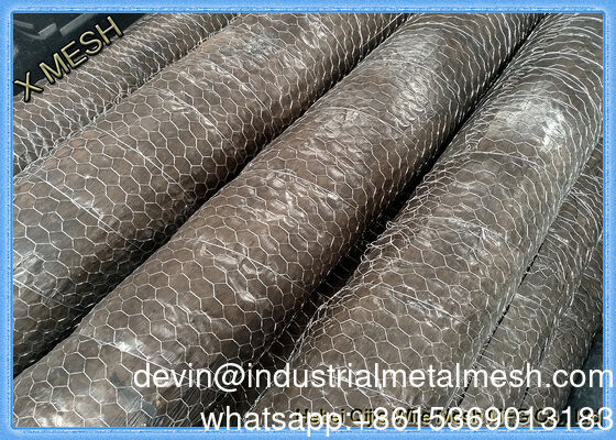 Malla de alambre hexagonal Malla de alambre recubierta de PVC Tela metálica hexagonal