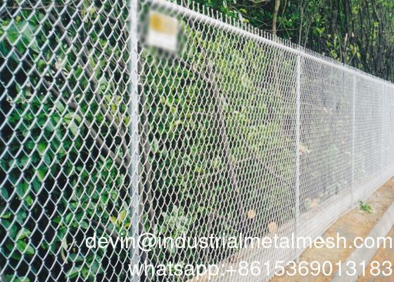 Cercas de enlace de cadena galvanizadas versátiles para obras de construcción