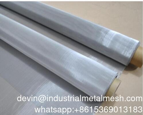 Malla de alambre de acero inoxidable de tejido liso AISI 304 316 316L