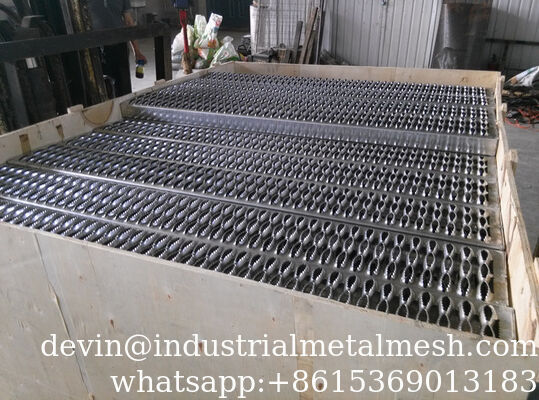 Rejilla de seguridad de acero al carbono duradero con banda de tracción para uso industrial