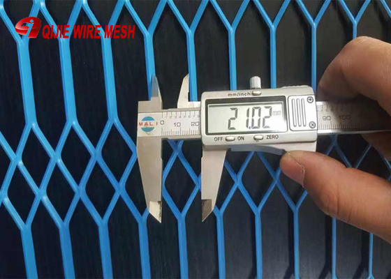 Pantalla de malla de alambre ampliada del metal/malla de aluminio revestida plástica para la decoración