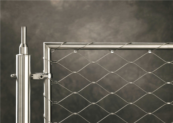 Cuerda de alambre de acero inoxidable del grado 7x19 de Aisi 316 Mesh Zoo Aviary Decorative Netting