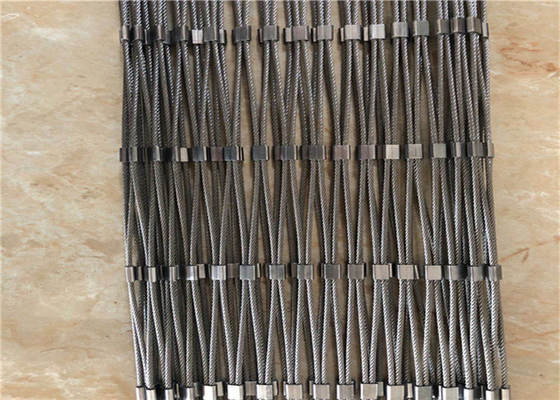 cerca protectora inoxidable de Mesh Decorative And Animal Zoo de la cuerda de alambre de acero 316l