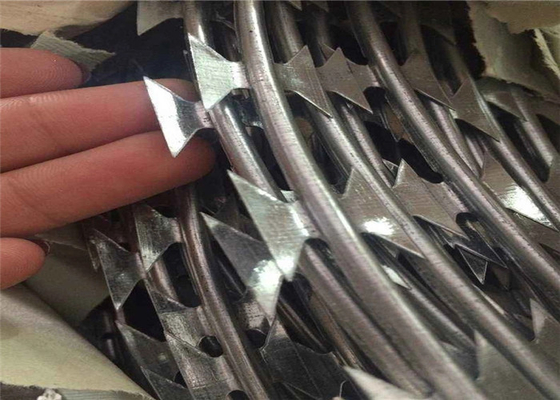 Alto alambre de púas acordeón Mesh Fence de la maquinilla de afeitar de la seguridad Cbt-60 Cbt-65
