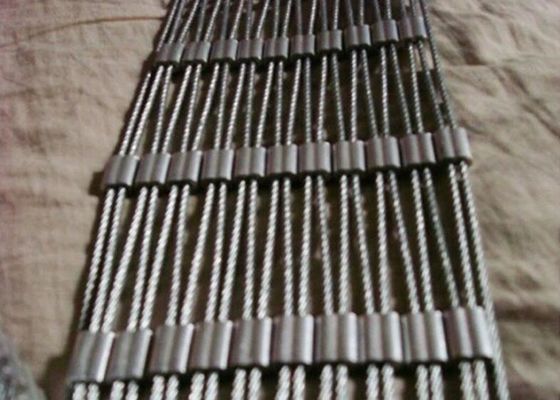 X flexible tiende la cuerda de acero Mesh For Balustrade de 1.2m m